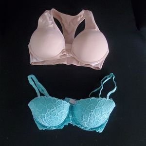 Two PINK bras